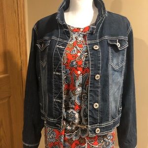 Dark warm denim jacket